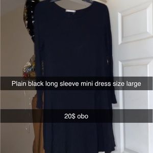 Black mini dress
